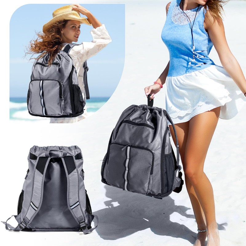 VIGEGARI Large Beach Backpack Waterproof Sandproof - Oversized Beach Bag-