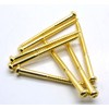 8x Bass guitar jazz pickup screws in chrome, black or Gold (Gold)