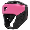Mytra Fusion Black-90 Boxing Head Gear, Black/Pink, L