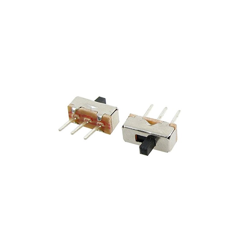GFORTUN 50Pcs SPDT Panel Mount Micro Vertical Slide Switch High