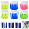 YIZWINS Pencil Sharpener with Container, 6 Pieces Colourful Sharpener with