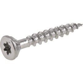 Power Pro 48619 Wood Screws, #8 x 1-1/4", Premium Stainless Marine Screws, Rust Resistant , Stainless Steel, 1lb Box, 242 pcs