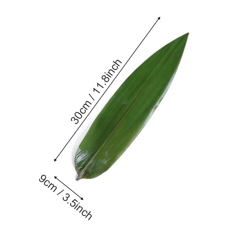 WINIAER 12 inch Bamboo Leaves for Sushi, 100 pcs Sushi