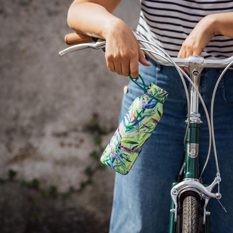 Quokka Solid with Holder Natural | Stainless Steel Thermal Bottle