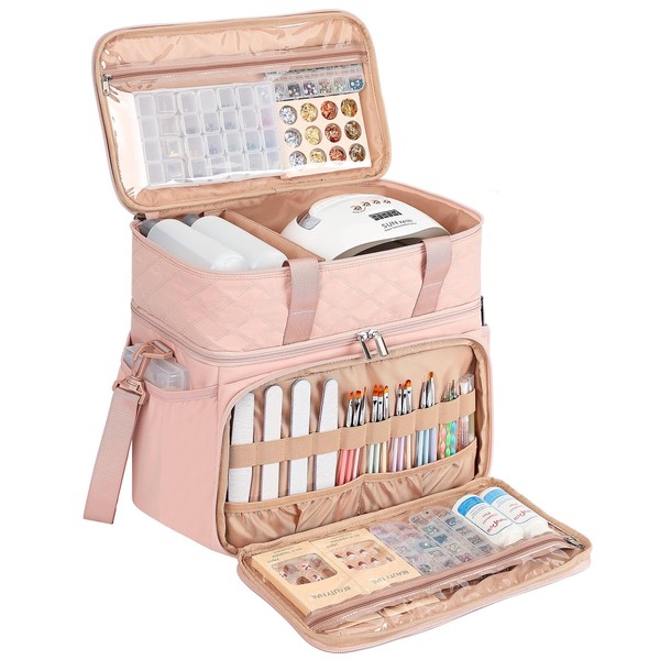 HOMEST HOMEST Double Layer Nail Polish Organizer Holds 80 Bottles