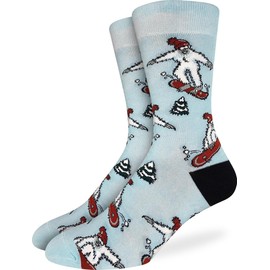 Good Luck Sock Men's Snowboarding Yetis Socks, Adult, Shoe Size 7-12
