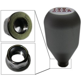 VMS RACING 10X1.5mm Thread Threaded Gunmetal Type-r 6 Speed Shift KNOB Compatible with Honda Civic Rsx Si Prelude EX DX EM2 EK FG 88-91 1988-1991 JDM
