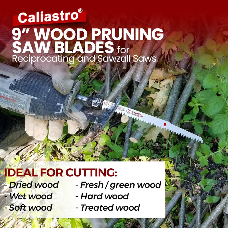 9-Inch Wood Pruning Saw Blades for Reciprocating/Sawzall Saws - 5