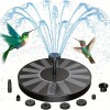 AISITIN Solar Power Bird Bath Fountain Pump Upgrade 2.5W 160mm