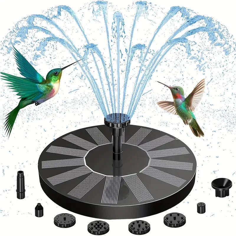 AISITIN Solar Power Bird Bath Fountain Pump Upgrade 2.5W 160mm