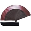 TOuWA Men's Ladies' Fan, Bamboo Ribs, Japanese Pattern, Lightweight, Japanese