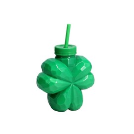 Greenbrier Set of 3 St. Patrick's Day Novelty Cups with Lids and Straws