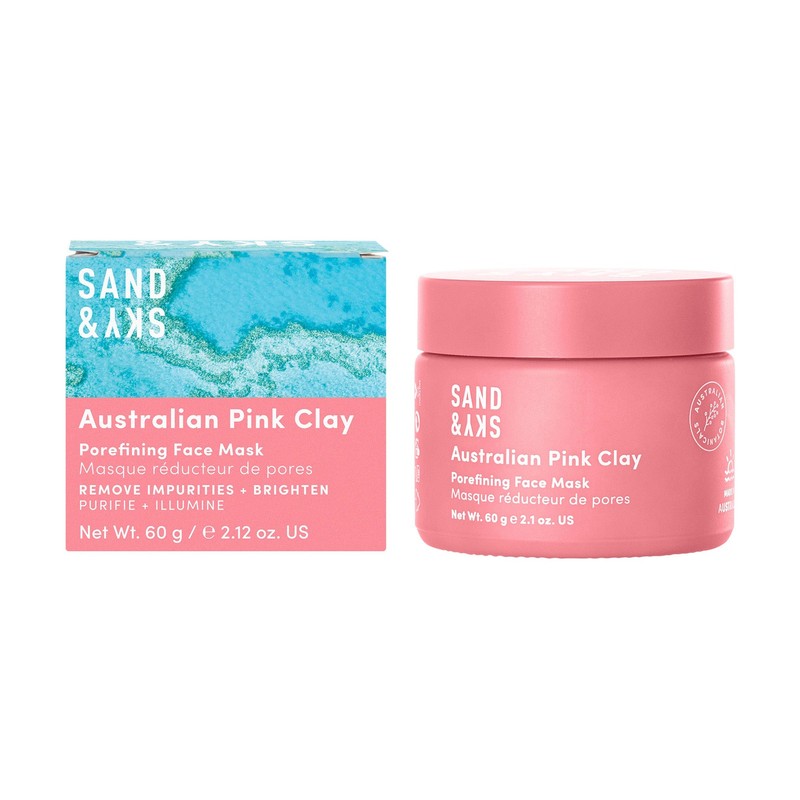 Sand & Sky Australian Pink Clay Porefining Face Mask 60g