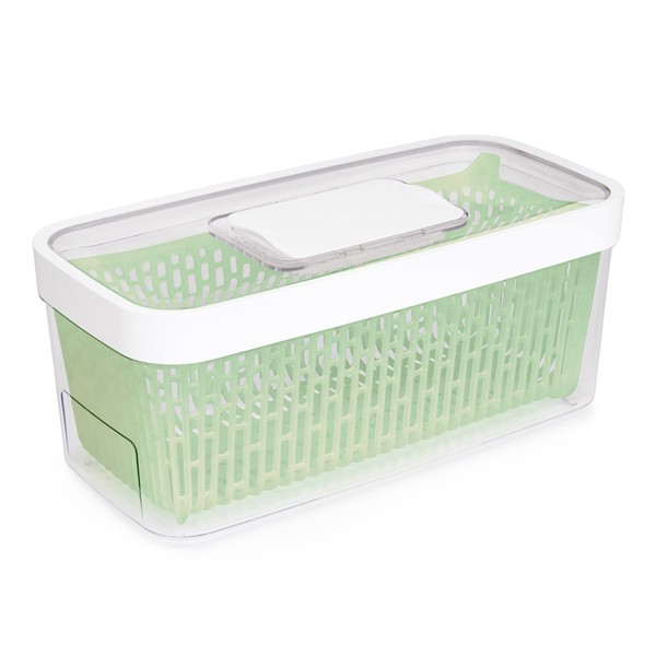 OXO Vegetable Storage Container, Green Saver, Food Keeper, 1.7 gal (4.7 L), Dishwasher Safe