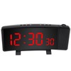 Projection Alarm Clock with 2 USB Ports LED Curved Display