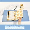 Mango Fruit Flower Pencil Pouch for 3 Ring Binder, Three