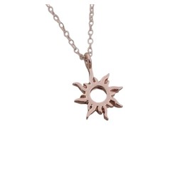 Dainty Sunshine Pendant Necklace, Sunny Good Vibes (Rose Gold Tone) Miss Fit Boutique