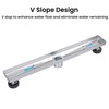 EXF Linear Shower Drain 36 Inch Tile Insert, Brushed Stainless