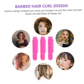 TOVINANNA 6pcs Bangs Hair Curlers Diy Hair Styling Tools for Effortless Curls and Volume Lightweight Clips for Types for Home and Travel Use