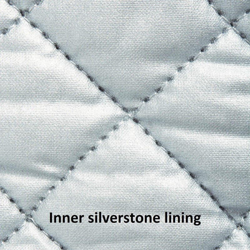 DII Basic Terry Collection Quilted 100% Cotton, Potholder, Pebble, 3