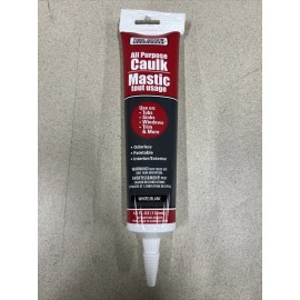 Tool Bench Hardware 4.5oz All Purpose Caulk Mastic Silicone Sealant White Tubs Sinks Windows 8 PACK
