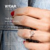 Adjustable 925 Sterling Silver Airplane Ring with Cubic Zirconia -