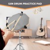 GrowDaily Drum Practice Pad Snare Drums Stand Set 12 In