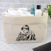 Large 'Child Playing With a Toy Train' Canvas Organiser/Storage Bag