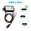 2-Pcs 24W DC 12V/24V to 5V USB C Step Down