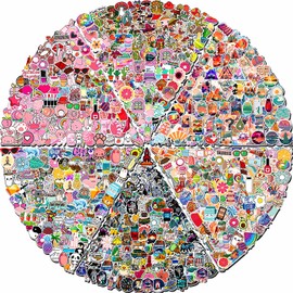 Arme 600 PCS Stickers Pack，Cute Colorful Waterproof Stickers，Vinyl Art Stickers.Stickers for Water Bottles,Skateboards and Notebooks, Laptop Sticker for Teens Girls Kids Adults