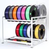 3D Printer Filament Storage Rack Desktop, 2-Tier Metal Rolling Spool