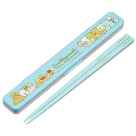 Skater ABC3AG-A Sumikko Gurashi Chopsticks & Case Set, 7.1 inches (18 cm), Antibacterial, For Adults, Made in Japan