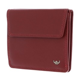 Golden Head Polo RFID Protect Billfold Coin Wallet with Front Flap Snap Closure Red, red, rfid wallet