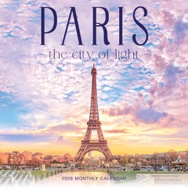 Paris Calendar 2026 | City of Lights | 12" x 24" Parisian Travel Wall Calendar 12 Month | Marble City Press | World Traveler Notre Dame Louvre Montmartre Parisienne | 2026-2027 Calendar