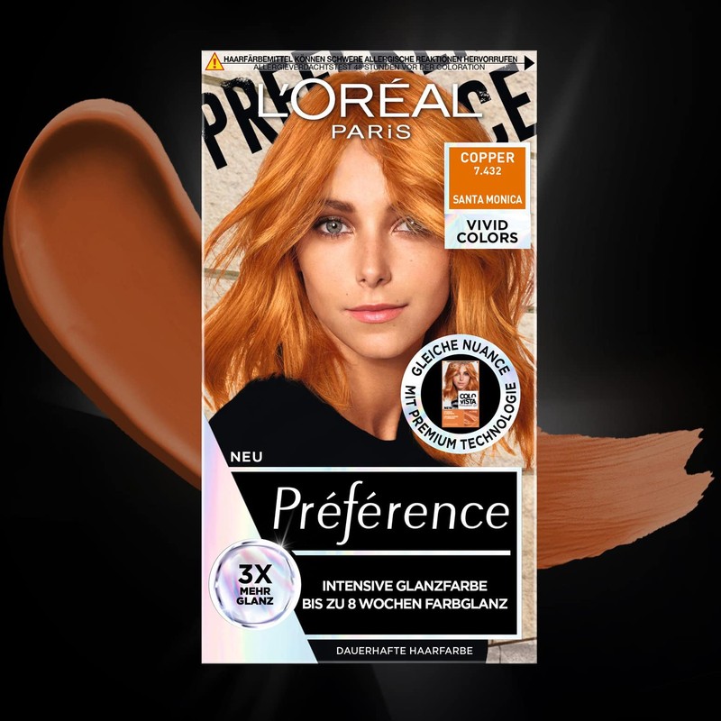 L'Oréal Paris Preference Vivid Colors Permanent Hair Colour For Shiny