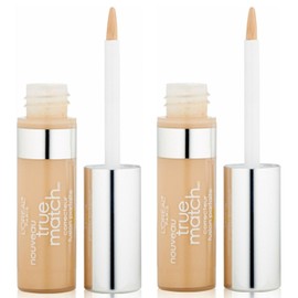 L'Oreal True Match Concealer, Fair/Light Warm [W1-2-3], 0.17 oz (Pack of 2)