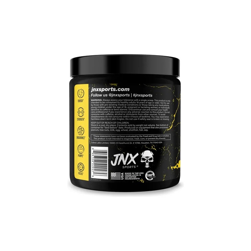 Pre Entreno Jnx Sports The Curse 50 Servicios Sabor Lemon
