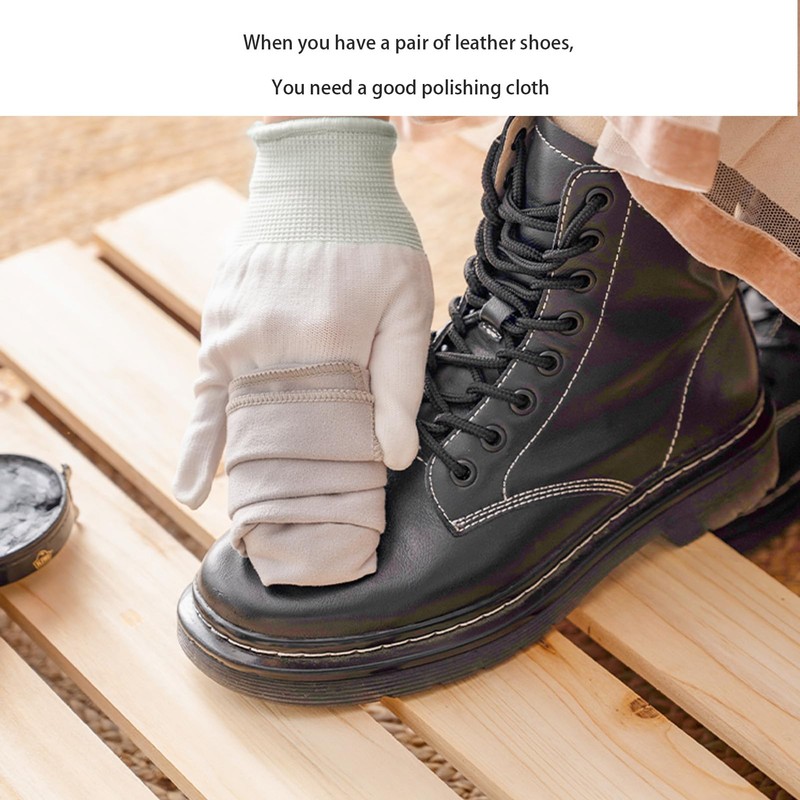 Sansent Shoe Shine Cloths, Shoe Polish Buffing Cloth for Shoes,