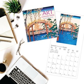 Graphique 2026 Japanese Art Collection Wall Calendar | 12” x 12” | Thick Paper | Home & Office Organizer | Large Monthly Grid | 3 Languages & Marked Holidays | 4 Month Preview Page for 2027