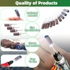 Keadic 18Pcs 180 to 2000 Grits Aluminum Oxide Abrasive Sanding