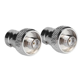 SMA BNC Conversion Connector 2pcs SMA Female to BNC Female Converter Adapter Connector Coaxial Connector for Connecting Wireless LAN Devices, Coaxial Cable, Wi-Fi External Antenna and More
