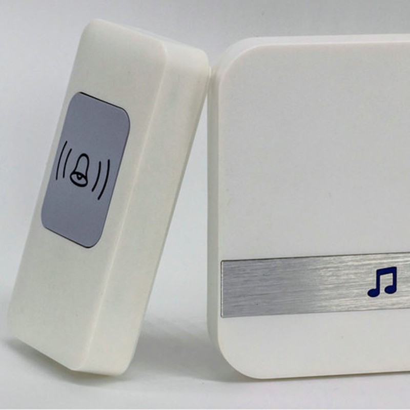Wireless Doorbell Transmitter Receiver Emergency Caregiver Pager 300M Long Distance