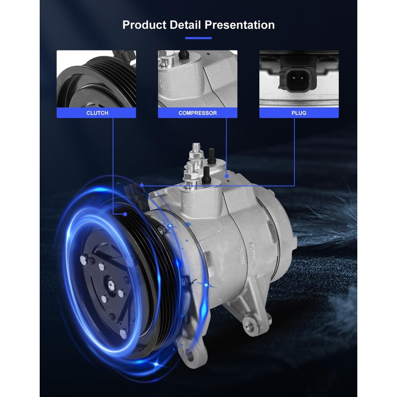 ECCPP AC Compressor Fast Cooling Fit for Jeep Liberty for