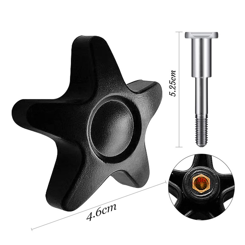 ziyue 2 Adjustable Star Knobs for Rolling Walkers Drive Rollator