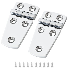 316 Stainless Steel Boat Hatch Hinges,3inchx 1-1/5inch (76 X 38 mm) Polished Marine Hinge,Marine Boat Hatch Heavy Duty Hinges with Screws,for Boats, Yachts, Doors, Deck,Windows, Cabinets (2 Pack)