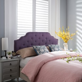Christopher Knight Home Silas Headboard - Fully Upholstered, Queen / Full, Light Purple