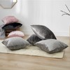 Sienna Crushed Velvet Pack of 4 Cushion Covers 18 x