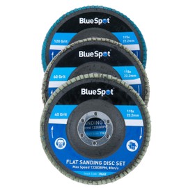 Blue Spot Tools 19642 B/SPOT 4 1/2-Inch Flat Sanding Disc (3-Piece)