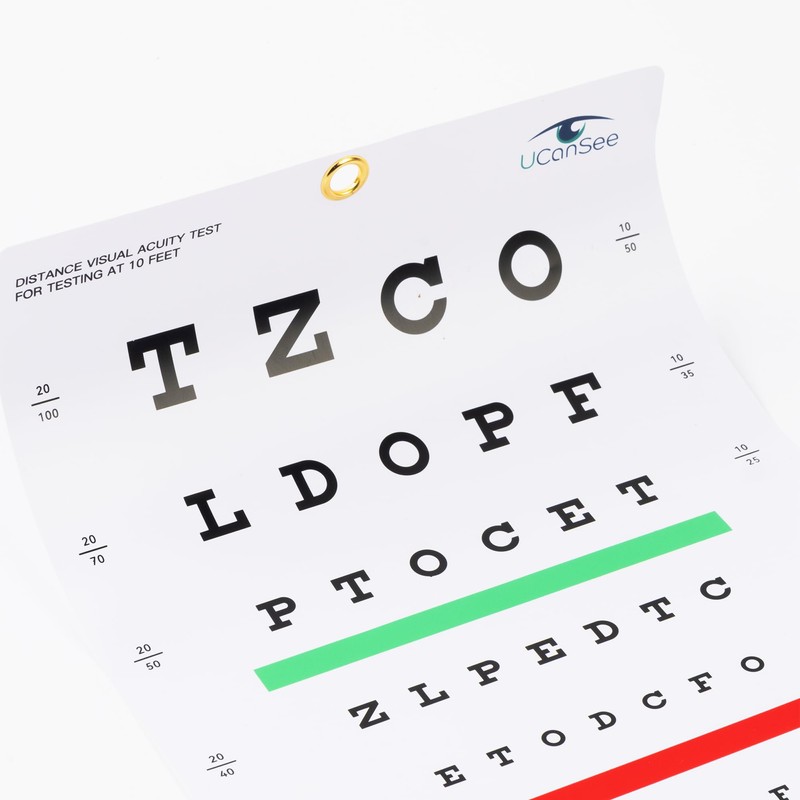 UCanSee Snellen Eye Chart Visual Acuity Chart for Eye Exams