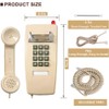 Traditional Wall Phone Metal Bell,Classic 2554 Wall Telephone (Hearing Aid